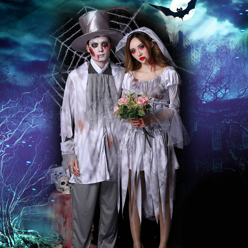 Corpse Bride Costume Women Bride Costume Women Zombie Bride Dress Role Play  Halloween Costumes for Women