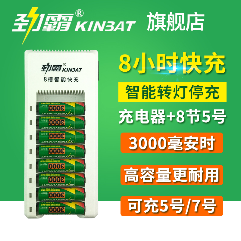 Surge Bully 5 Rechargeable Battery Suit 5 Battery charger sleeve fitted with 8 knoe AA3000 camera KTV battery