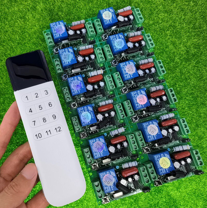 AC220V单路学习码灯具小家电改装 路灯 家用电器多用途开关1托12