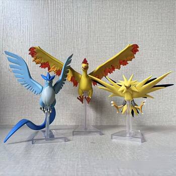 1/20 Scale World Three Holy Birds Pokémon: Zapdos, Typhlosion, Articuno Loose Figures