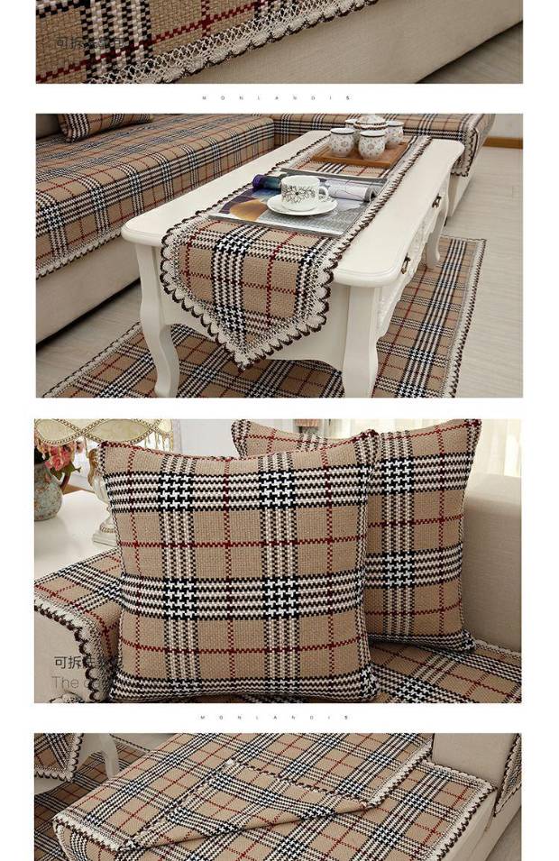 Mạnh mẽ anh em bông và vải lanh đệm vải đệm chống trượt bốn mùa phổ quát bao gồm tất cả châu Âu - Ghế đệm / đệm Sofa ghế đệm phòng ngủ