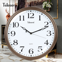 TELESONIC Uranus Retro MUTE WALL CLOCK Living ROOM creative European style wall clock Art Decoration Clock watch