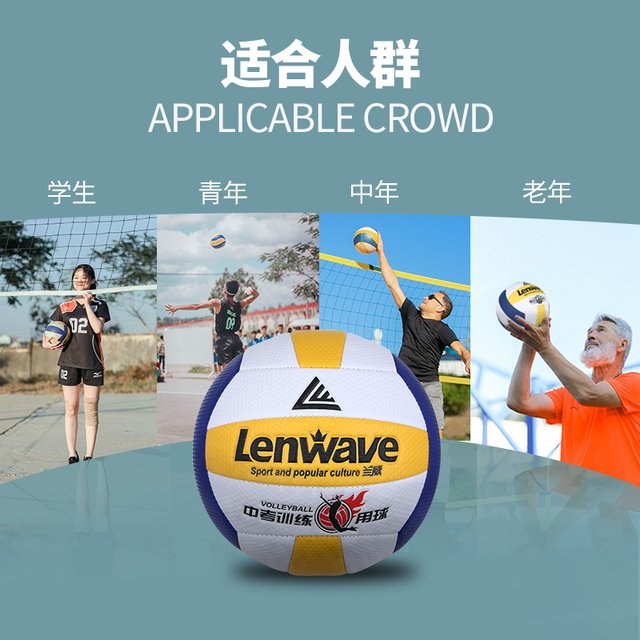 Langwei ຂອງແທ້ volleyball ເລກ 5 ຫາດຊາຍ inflatable ບານອ່ອນທີ່ບໍ່ເຈັບມື, ເກມການຝຶກອົບຮົມ volleyball ນັກສຶກສາບານພິເສດ