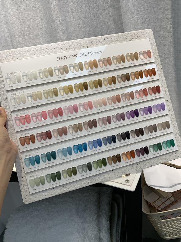60 Colors of Ice-Clear Nail Polish Gel, Translucent and Suitable for All Seasons, Complete Range of Commonly Used Color Schemes, One-Stroke Application, Pure Color