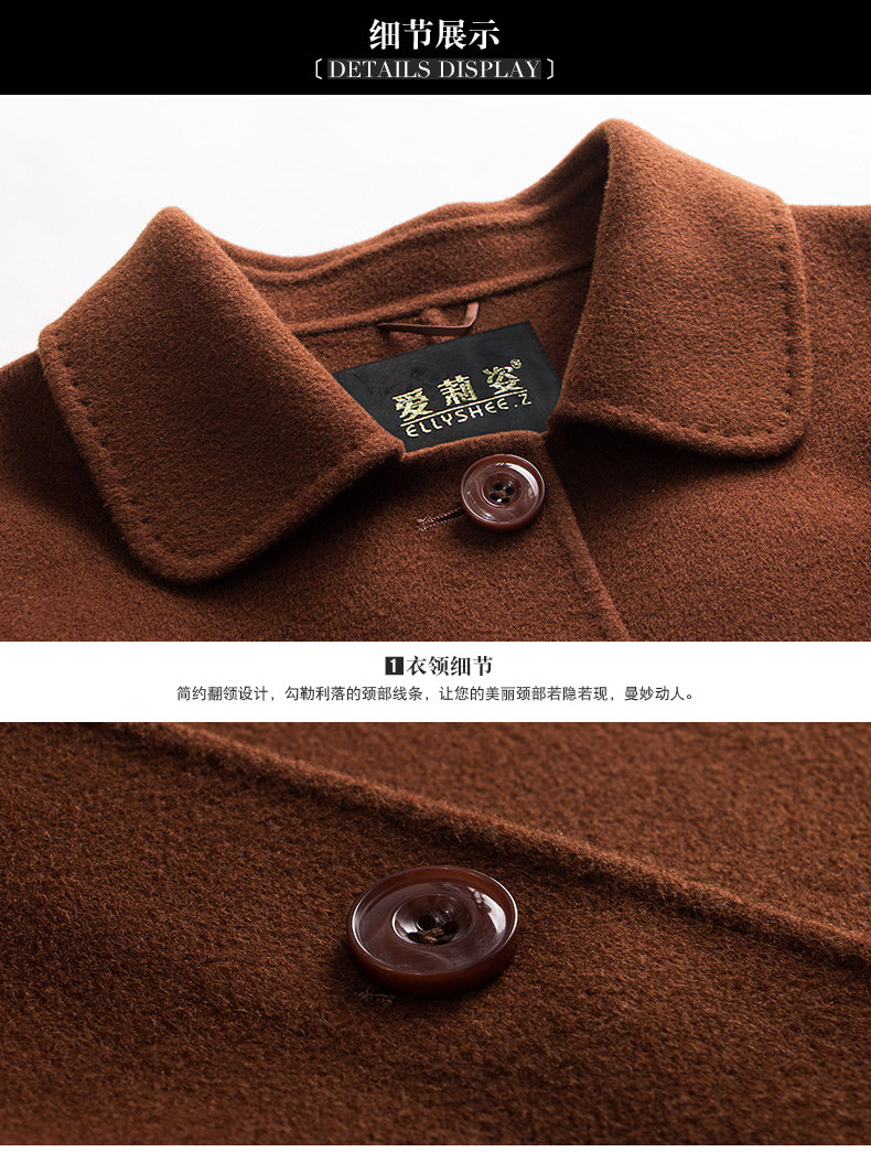 Áo khoác cashmere hai tuổi và trung niên nữ mùa thu và mùa đông mẹ tải áo len ngắn đoạn 2018 mới cỡ lớn cộng với phân bón áo bò nữ đẹp
