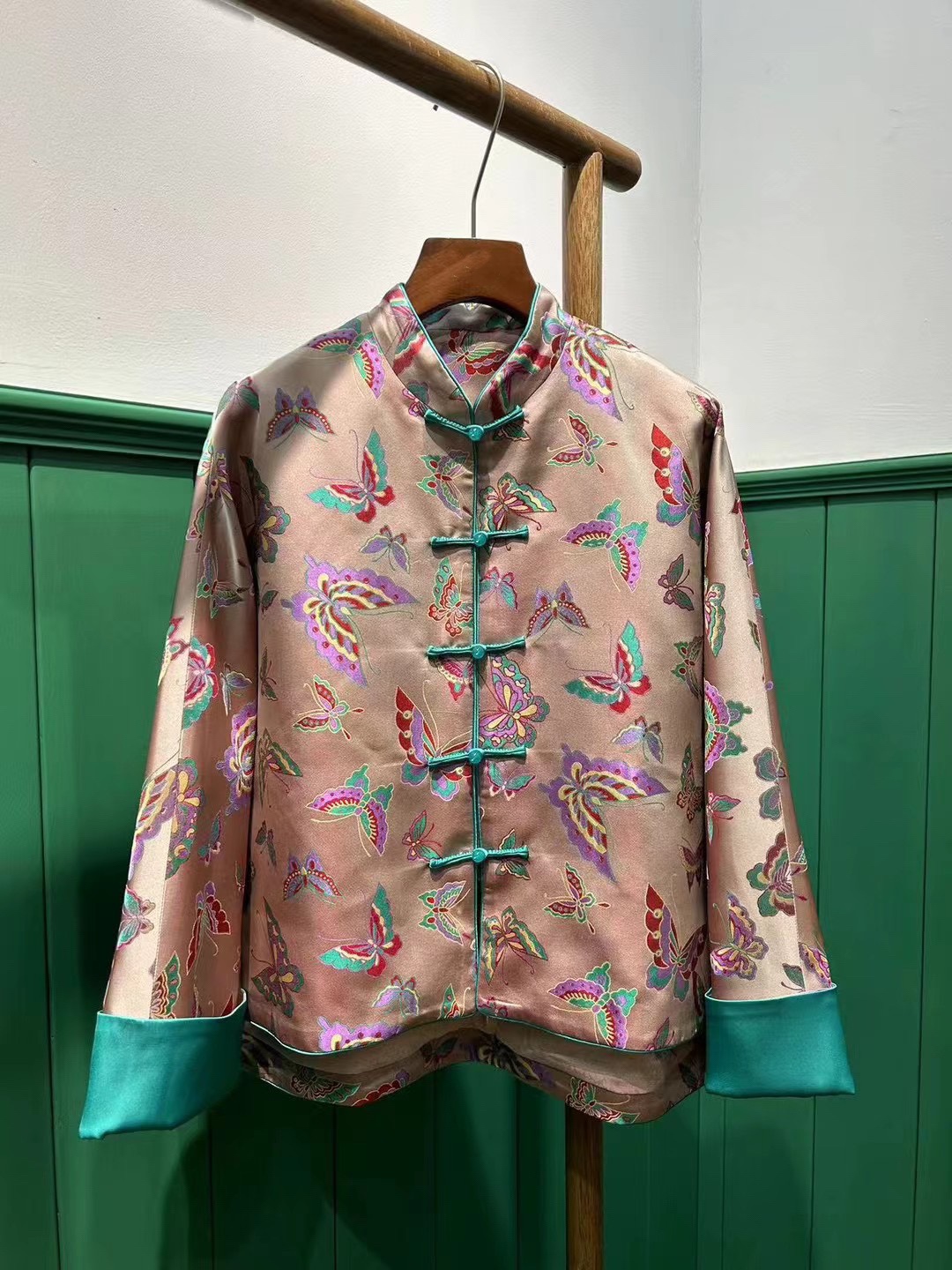 Song Jin Butterfly Qipao Jacket Jacket Chinese Style National Style Chinese Style Chinese Style Chinese Style Chinese Style Chinese Style Chinese Wine-Taobao in New Year's New Year