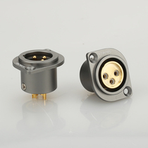 viborg Vyborg CM201G pure copper gold-plated three-core cannon male female seat microphone audio XLR balance head