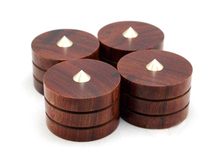 HT3 Brass inlaid red sandalwood large shock absorber foot nail 43X33mm shock absorber foot pad speaker foot nail