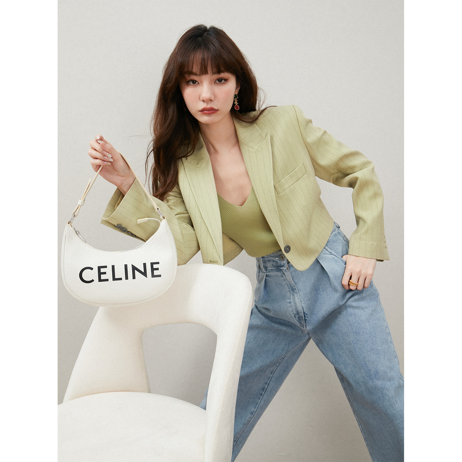 MRJIUJIJU Japanese fine-spun WALTZ acetate imitation hemp-paper man aesthetic fine striped short suit waistcoat