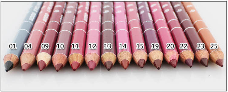 Mua 2 tặng 2 Hàn Quốc dễ dàng để màu nude môi bút chì môi lót màu nude không thấm nước chính hãng Hàn Quốc lip bút chì son môi chính hãng son mamonde bảng màu