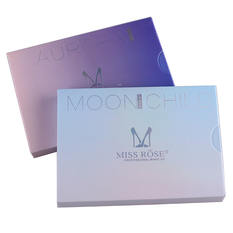 MISS ROSE Aurora sáu màu phân cực độ bóng cao vẻ đẹp ABH lân không bay bột kéo dài màu INS highlight trang điểm