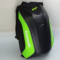 Sợi carbon xe máy cưỡi ba ​​lô đầu máy túi đeo vai cứng vỏ rùa túi nước mưa hiệp sĩ đầy đủ mũ bảo hiểm nam - Xe máy Rider thiết bị găng tay lái xe máy