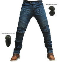 Mens explosive jeans motorcycle riding jeans anti-drop motorcycle motorcycle rider pants equipment protective gear pants