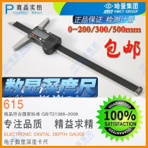 Ha volume digital display depth scale 0-200 300 500mm electronic depth vernier caliper depth scale