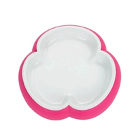 Розовая обеденная тарелка