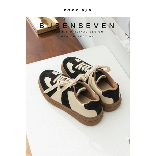 Универсальные кроссовки для отдыха на плоской подошве, весенняя обувь, из натуральной кожи