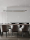 Italian Minimalist Restaurant Chandelier, Post-Modern Minimalist Bar Counter, High-End Personalized Designer Creative Island Strip Lighting