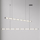 Danish Designer Restaurant Chandelier, Creative Post-Modern Bar Counter, Hotel Dining Table, Long Glass Italian Minimalist Art