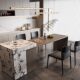 Danish Designer Restaurant Chandelier, Creative Post-Modern Bar Counter, Hotel Dining Table, Long Glass Italian Minimalist Art