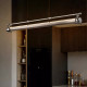 Modern Minimalist Restaurant Chandelier, Italian Light Luxury, High-End Feel, Linear Bar Counter Island Table Dining Table Office Area Lighting Fixtures