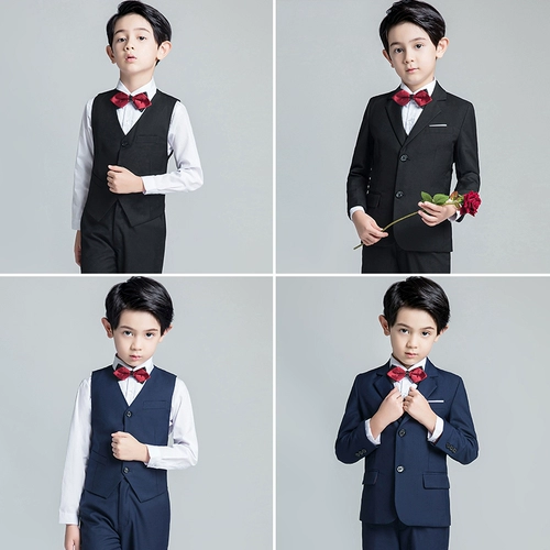 Детский костюм мальчика цветочника, классический костюм, пианино, наряд для музыкальных выступлений для мальчиков, благородный крой