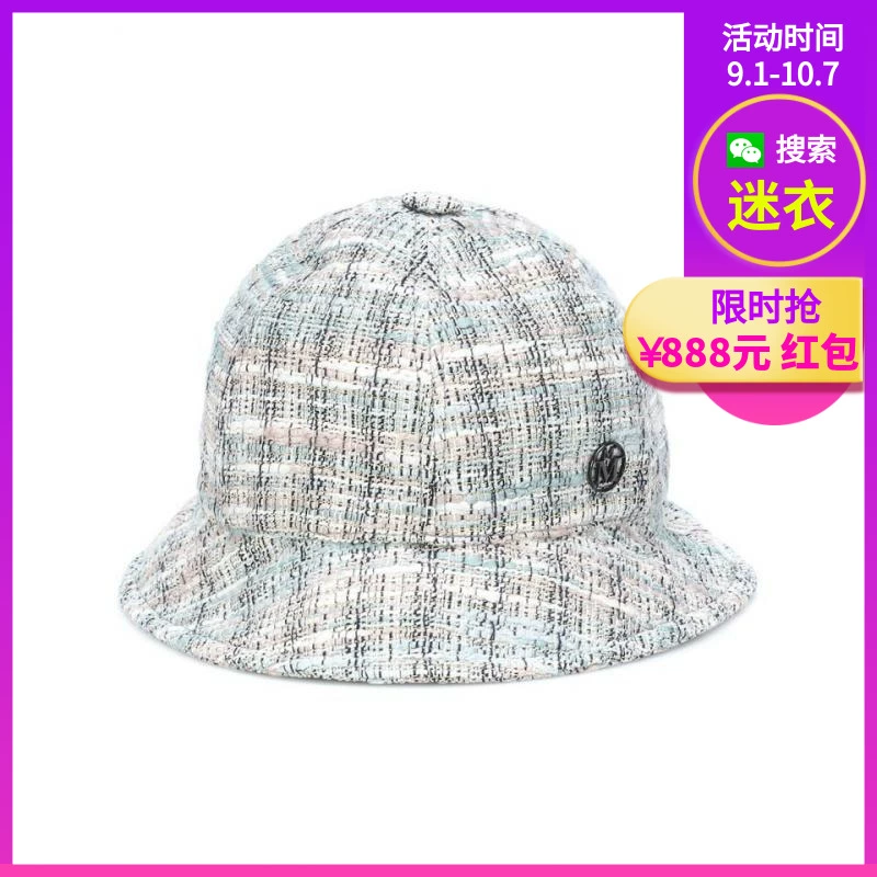 Mua Maison Michel / Michelle Fashion House Ladies Plaid Tweed Hat Mũ thể thao Trọng lượng nhẹ - Mũ thể thao