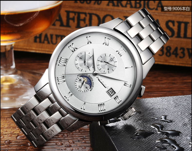 F3663 6180K ĐỒNG HỒ NAM OPUTYE QUAI HỢP KIM MÁY CƠ ĐỒNG HỒ PHỤ KIỆN NAM G06 SẢN PHẨM MỚI