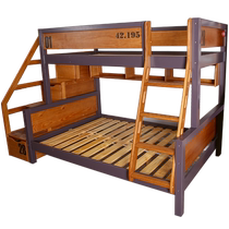 Ximengbao furniture childrens bed all solid wood double bed high and low bed bunk bed marathon