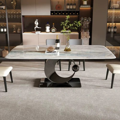 毕斐尔 Прямоугольный натуральный мраморный элитный стульчик для кормления, изысканный стиль