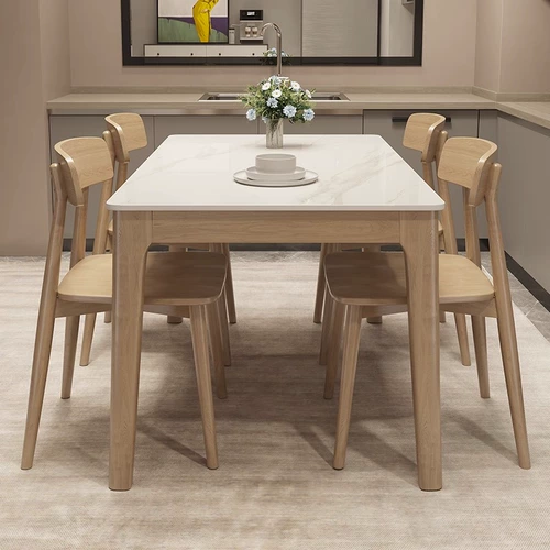 东方心 Кремовый прямоугольный стульчик для кормления из натурального дерева для домашнего использования