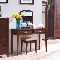 Guangming Furniture Bedroom Solid Wood Furniture Dressing Table Dressing Stool 16