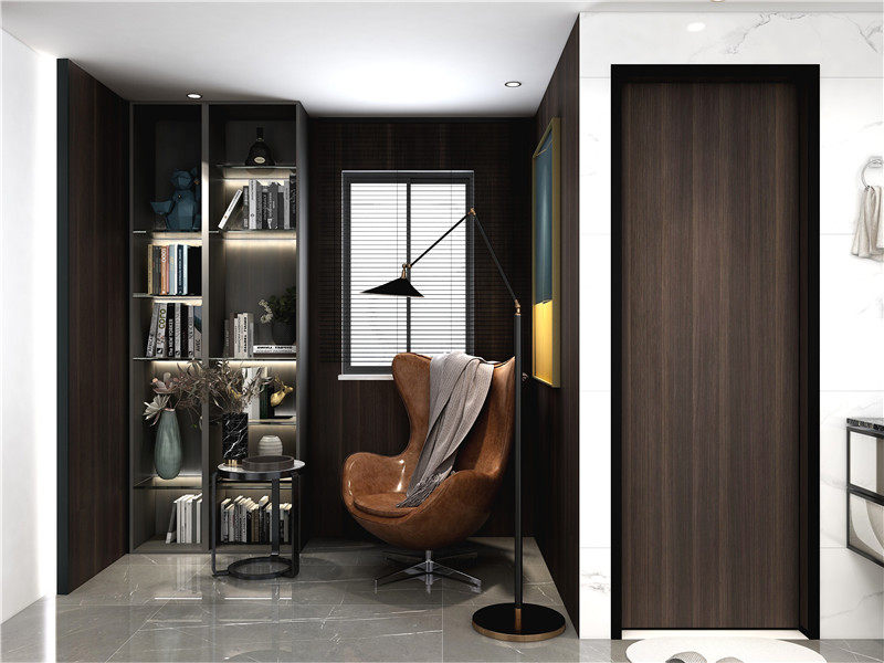 Europint-style minimalist modern light and luxurious solid wood wooden door