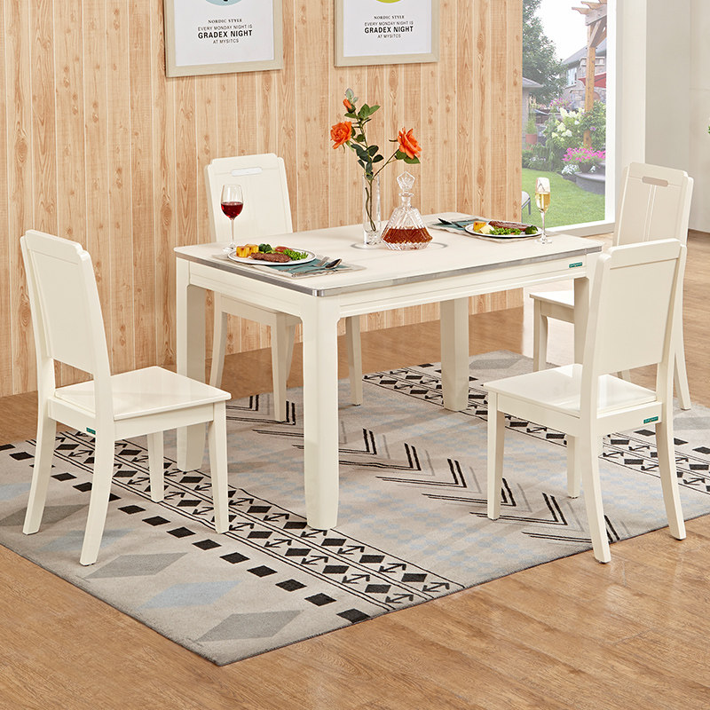 Full Friend Home Brief Modern Fashion Living Room Dining Room Dining Room Composition Dining Table 70560 Dining Table And Chairs