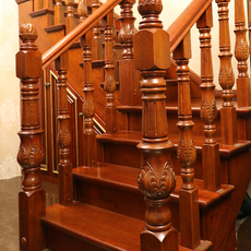 Лестничные перила 美积澳威6*6加大雕花红橡木栏杆每米欧式法式风格复式洋房别墅