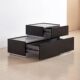 Yangman Nordic Combination Building Block Bedside Table Simple Modern Bedroom Bedside Storage Drawer Cabinet Bedside Storage Cabinet