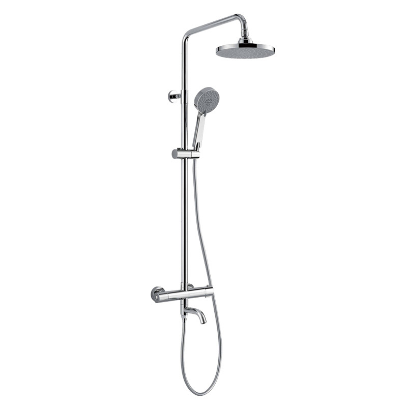 Farnsa Bathroom Home Bath Theorizer Hung Wall Style Minrod Thermostatic Triple Function Shower F2H9031SC
