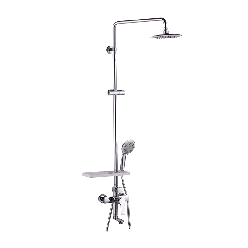 Gold medal bathroom selected copper material corrosion resistant and anti-winding chrome-plated steel tube hose shower 13030B