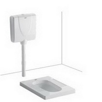 American standard CCAS8009-0900400C0 squatting toilet with water tank