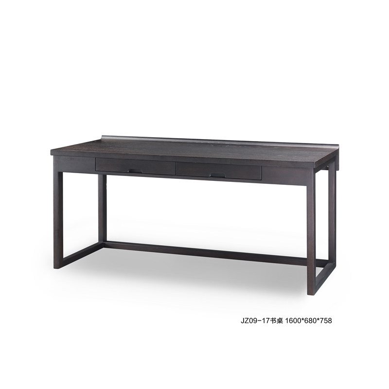 Set to modern new Chinese American red oak desk large size