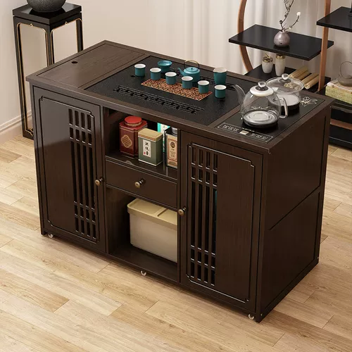 威武 Чайный шкаф, диван, столик, мобильный чайный столик, домашний журнальный столик, современный балкон, маленький чайный столик, боковой шкаф, чайник