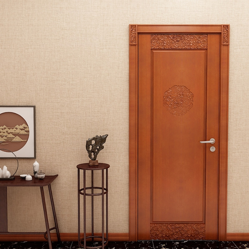 Fufull Gate log door solid wood door bedroom door home doorman FM-80