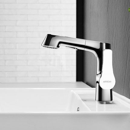Arrow card single to single-hole domestic pumping surface basin tap Copper Wash and washstand tap AMP11847A