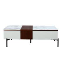 ARIS Italian minimalist glass slate coffee table and TV cabinet combination D799610