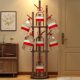 Solid Wood Floor-Standing Clothes Rack for Bedroom and Living Room, Indoor Coat Rack for Home Use, Freestanding Bedside Rack for Nighttime Use