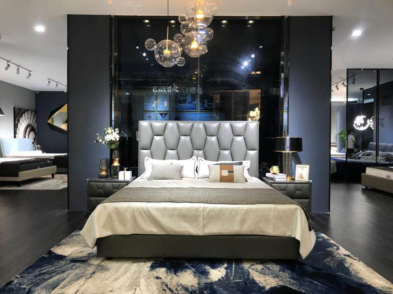 Carrouf whole house quality beautiful modern traditional simple generous Houston bed + Carluf Charlotte mattress