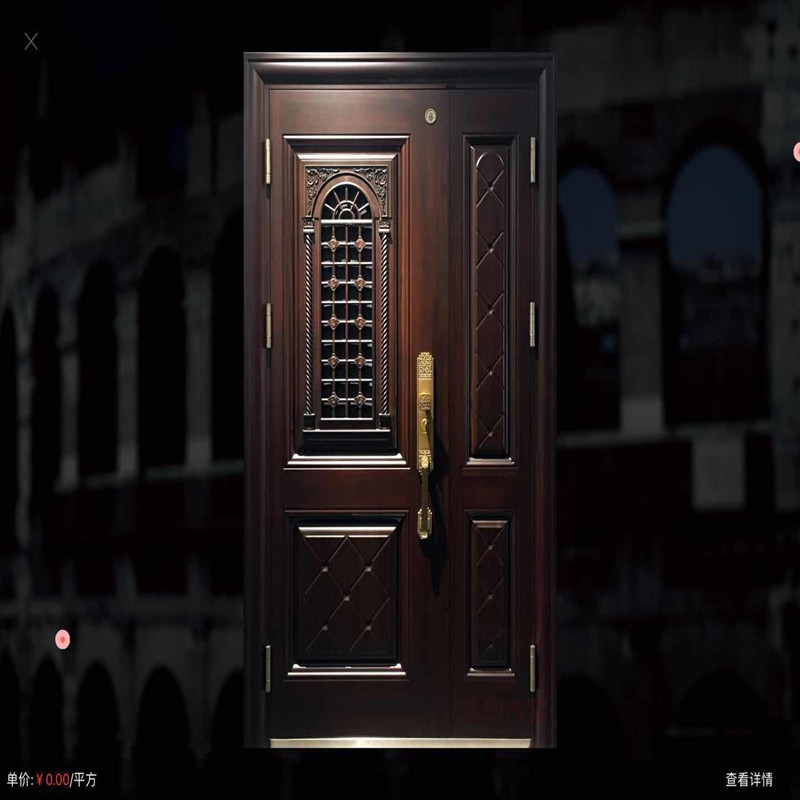 Mortiro doors high-end security doors VDL-060 East Africa Black wood 2050 * 1180