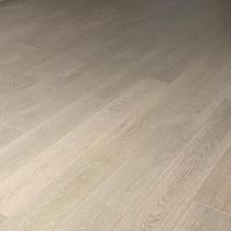 Anxin Flooring Parquet géothermique à trois couches en bois massif Chêne gris clair