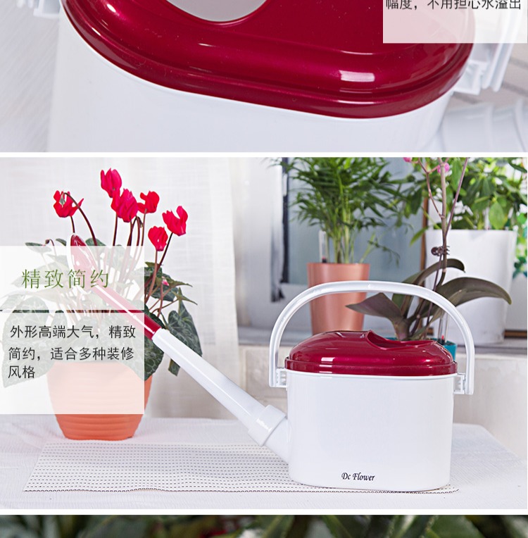 Bình tưới nước cho bác sĩ Hua Bình tưới màu mới có thể làm dày miệng dài 2 lít bình xịt làm vườn vòi tưới nhỏ giọt