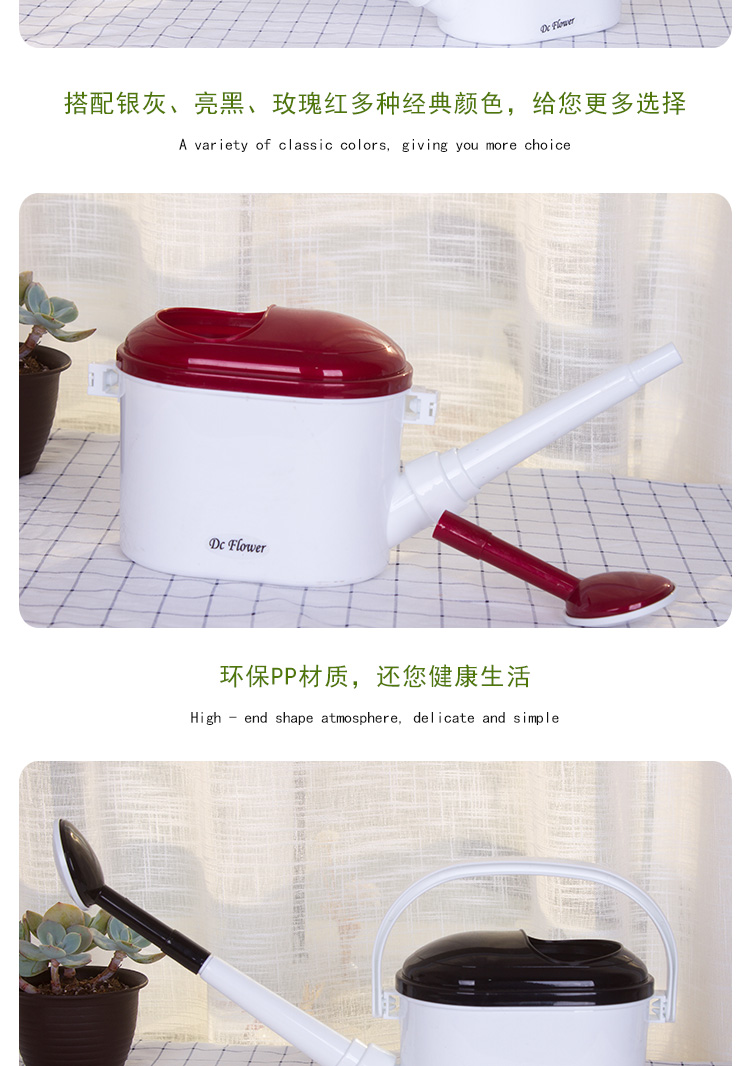 Bình tưới nước cho bác sĩ Hua Bình tưới màu mới có thể làm dày miệng dài 2 lít bình xịt làm vườn vòi tưới nhỏ giọt