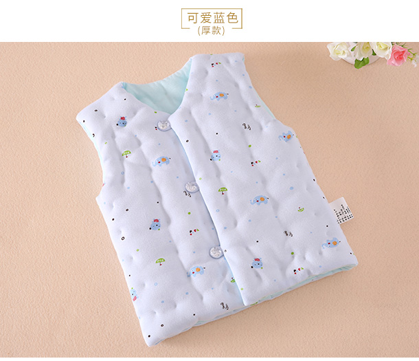 Áo vest cotton trẻ em nguyên chất Đàn ông và phụ nữ Áo vest trẻ em độn áo trẻ em Áo ấm mùa xuân và mùa thu đông áo len nam thu đông bé trai